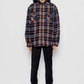 Giacca imbottita tartan con cappuccio rimovibile