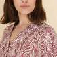 Blusa Clara a maniche corte con stampa zebrata