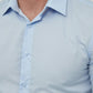 Camicia slim fit azzurro cielo