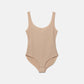 Body elasticizzato nude con spalline
