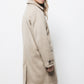 Cappotto lungo minimal con colletto classico
