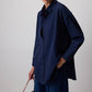 Camicia oversize blu navy a vestibilità comoda