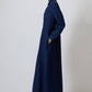 Abito camicia maxi in denim con tasche