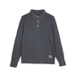 Polo blu Revival a manica lunga in cotone biologico