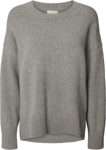 Maglione Vigga in lana d’agnello grigio melange