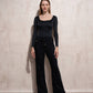 Pantaloni jogger in tessuto matelassé con coulisse