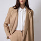 Blazer doppiopetto imbottito cammello