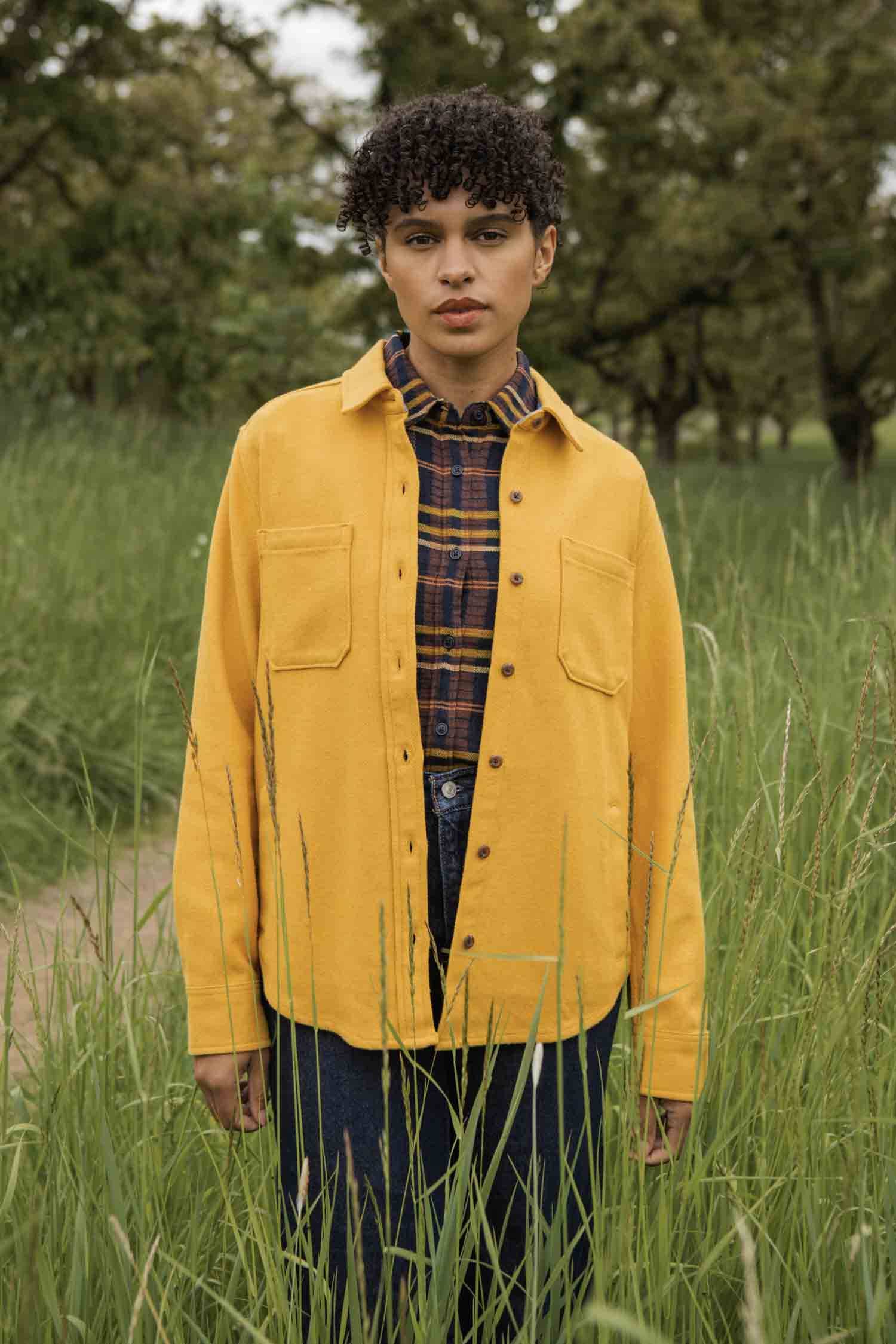 Camicia Dawson pesante in oro antico