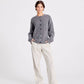 Cardigan Clara in lana d’agnello grigio mélange