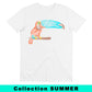T-shirt unisex bianca con stampa tucano