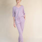 Pantaloni yoga in misto cashmere 3D knit
