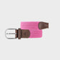 Cintura intrecciata elastica rosa magenta