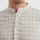 Camicia uomo premium con stampa floreale digitale e colletto alla coreana