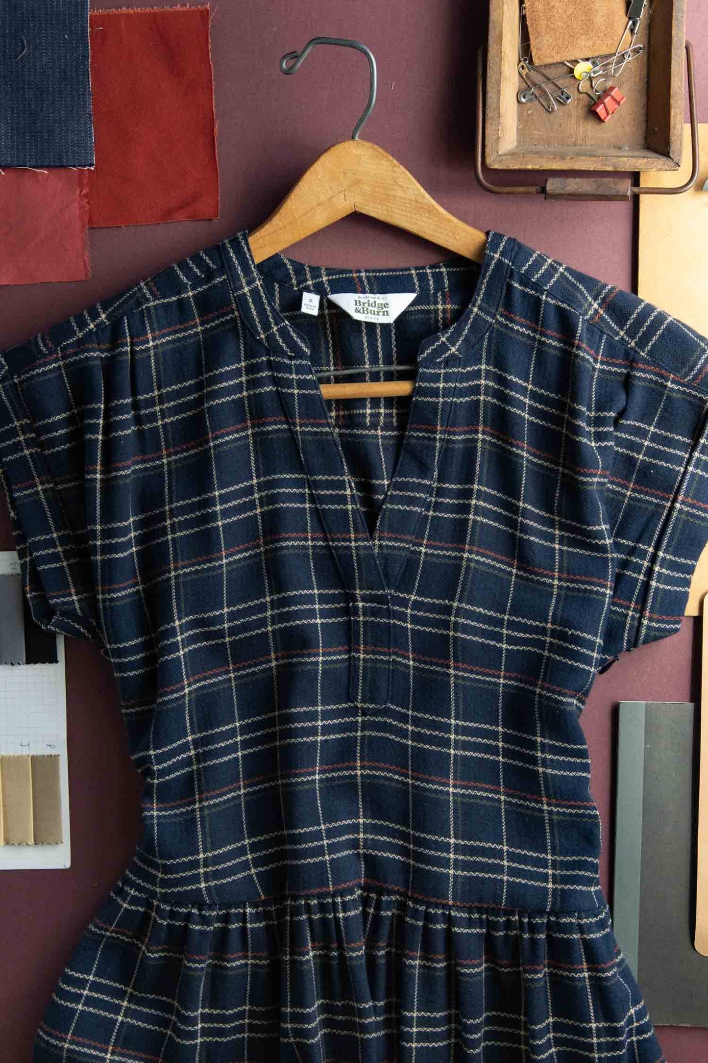 Abito midi Ira in tweed spigato crepuscolo