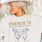 Felpa oversize con stampa French 75