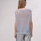 Maglione in maglia aperta laminata