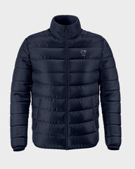 Giacca Puffer Donna Blu con Collo Alto