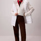 Gilet imbottito con cappuccio