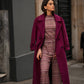 Cappotto lungo doppiopetto elegante con revers