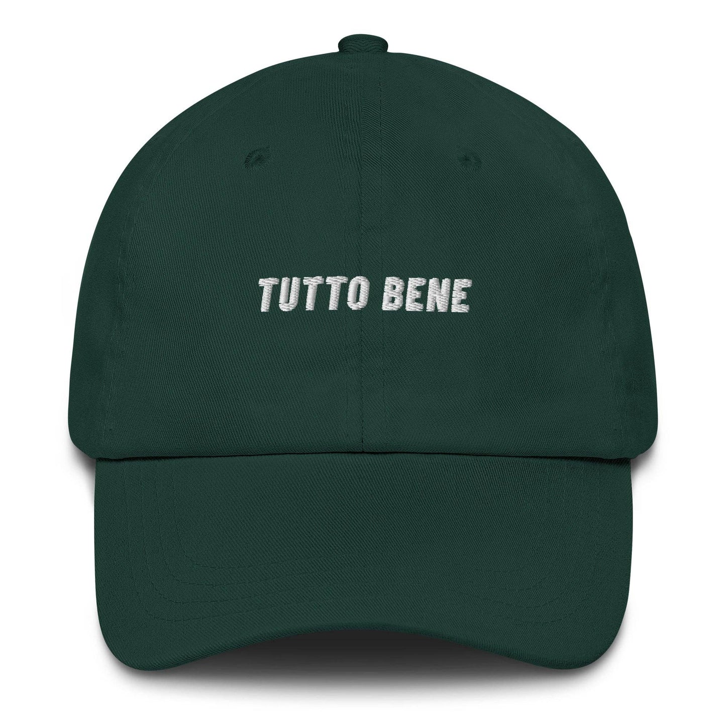 Cappellino dad hat “Tutto Bene” ricamato in cotone