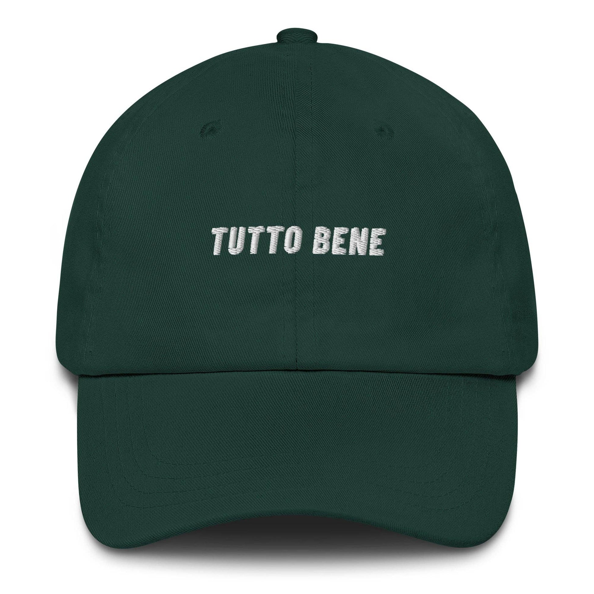Cappellino dad hat “Tutto Bene” ricamato in cotone