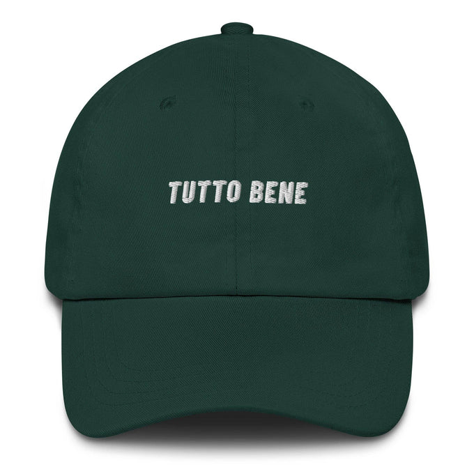 Cappellino dad hat “Tutto Bene” ricamato in cotone