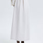 Gonna lunga in lino con tasche