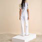 T-shirt con maniche plissettate e stampa “Sunkissed”