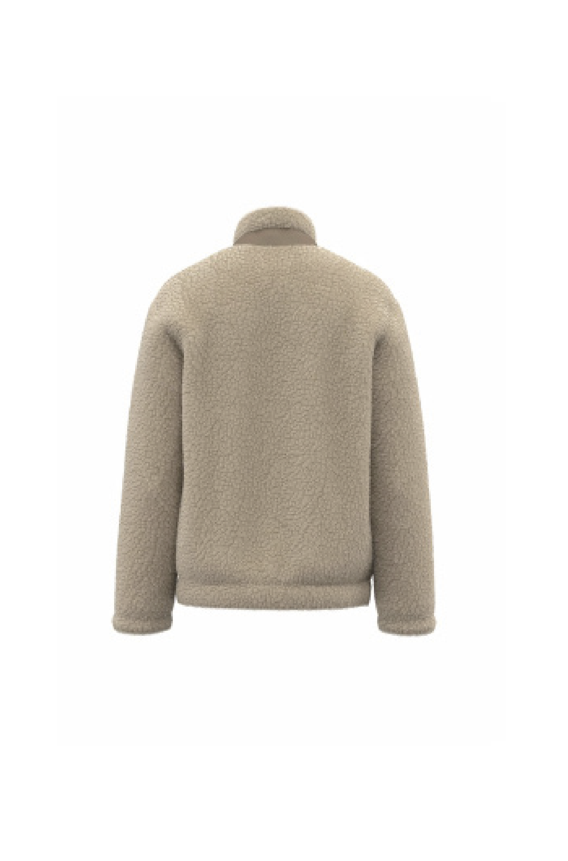 Giacca in pile sherpa Wet Sand Gstaad