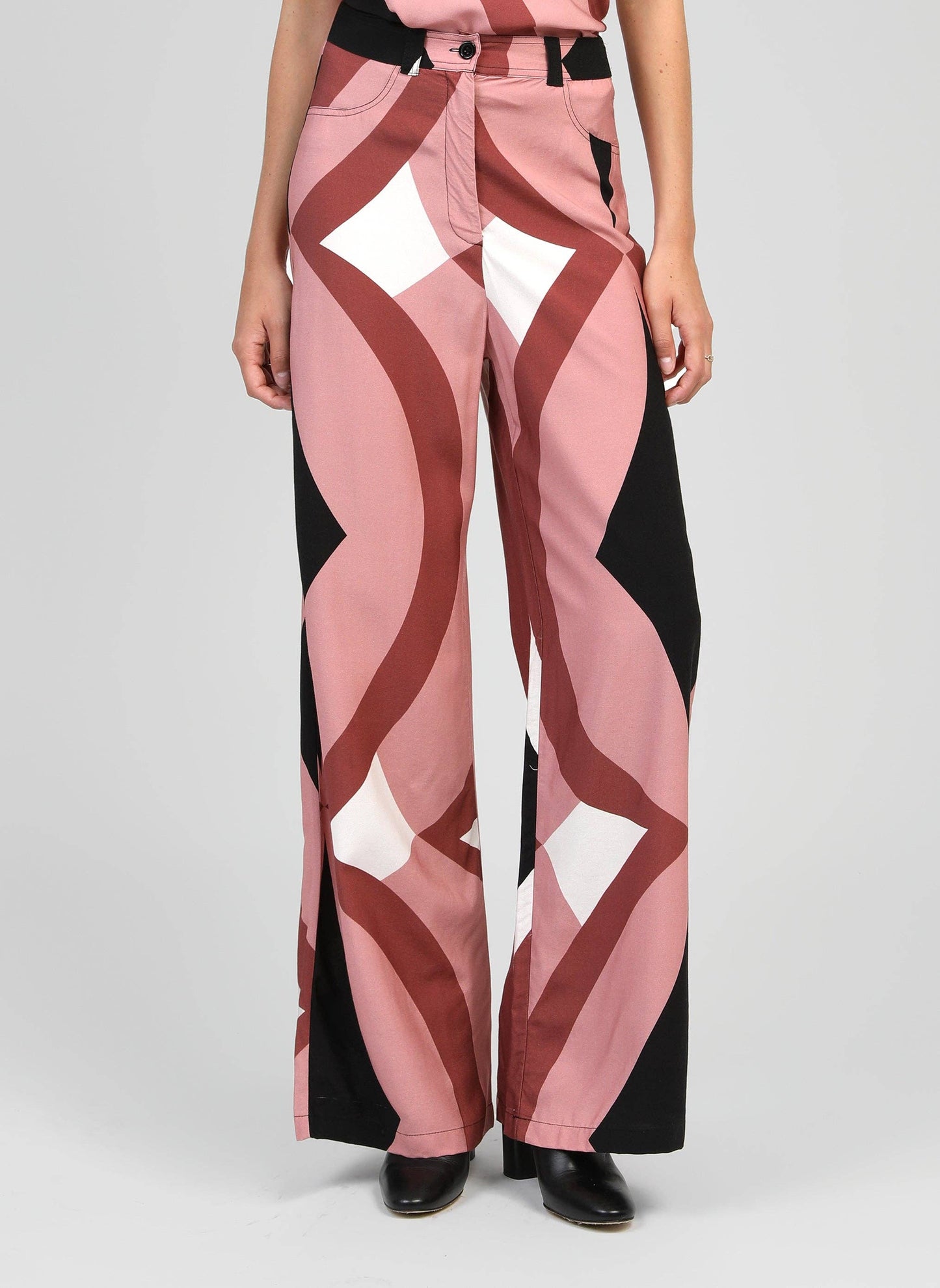 Pantaloni a fantasia rosa Phlora Galimo
