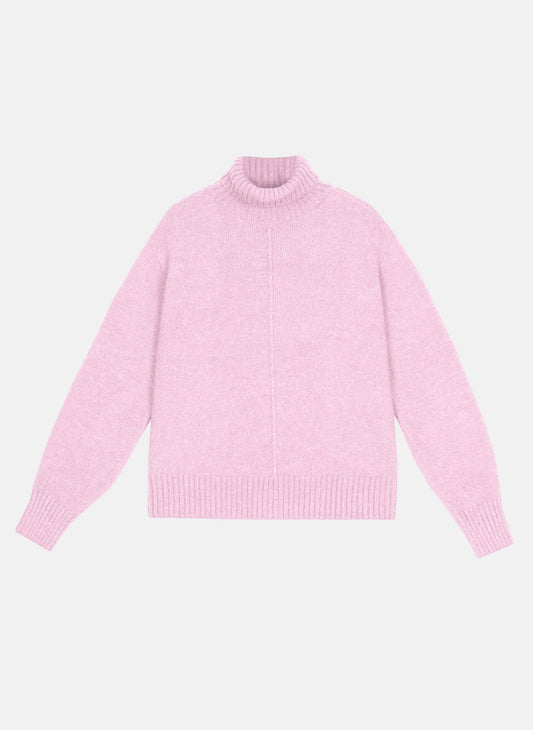 Maglione dolcevita Lipy rosa