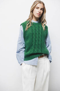Gilet in maglia strutturata