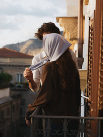 Sciarpa triangolare in misto cashmere