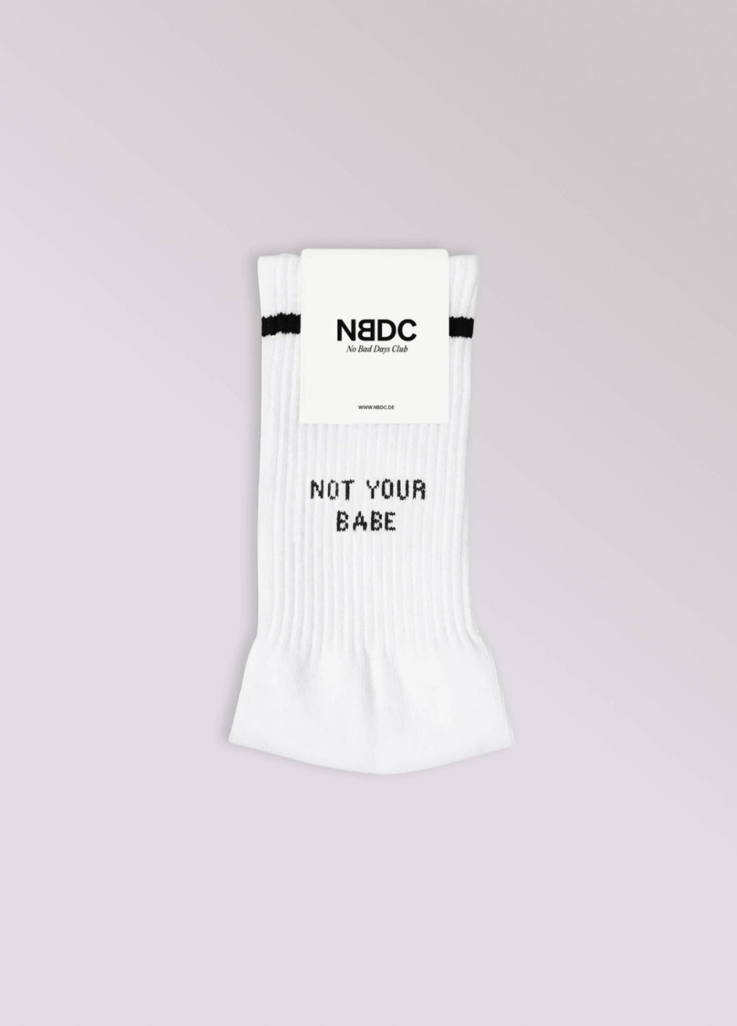 Calzini “Not Your Babe” in cotone biologico