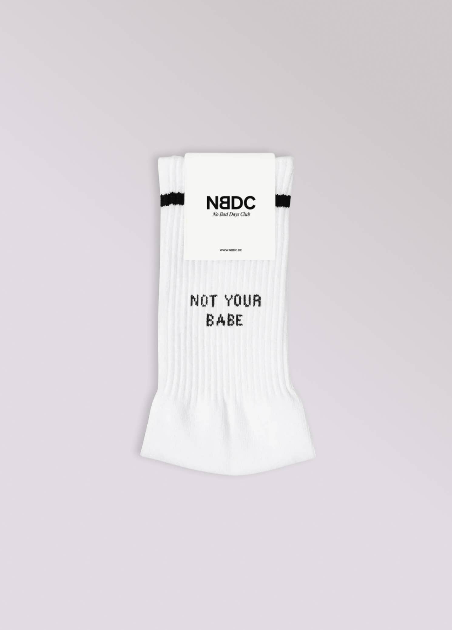 Calzini “Not Your Babe” in cotone biologico