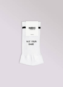 Calzini “Not Your Babe” in cotone biologico