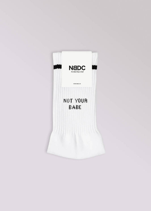 Calzini “Not Your Babe” in cotone biologico