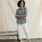 Camicia Lenon in chambray grigio ferro