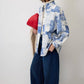 Giacca bomber oversize con stampa paisley