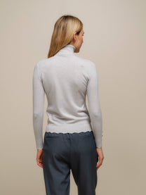 Maglione dolcevita da donna in maglia morbida
