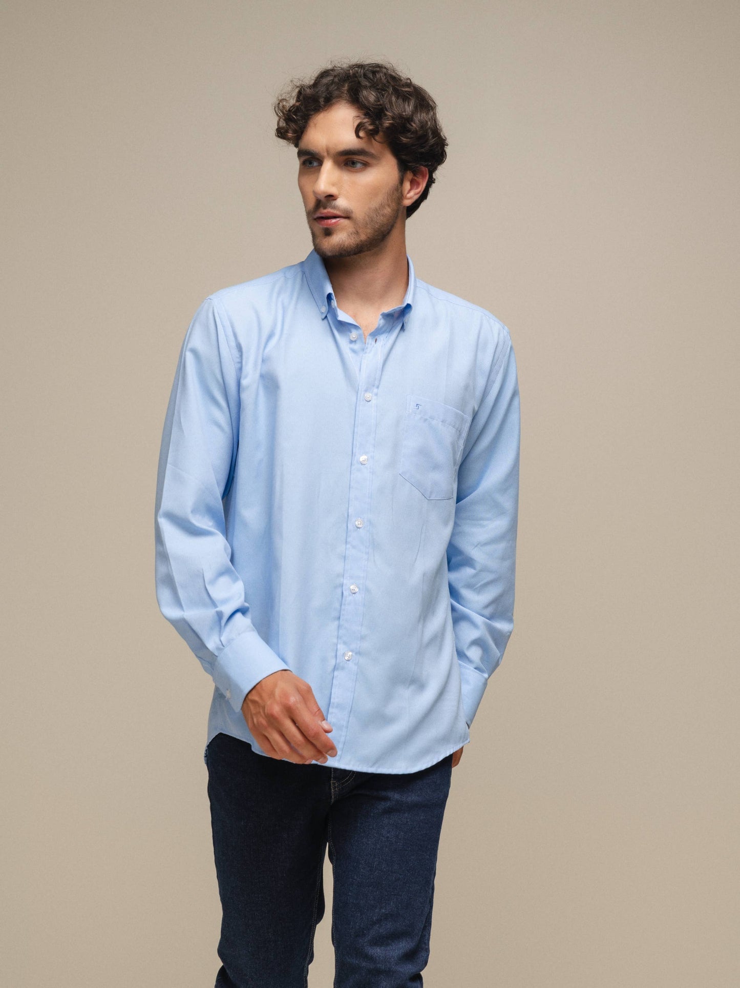 Camicia uomo classica in cotone e poliestere