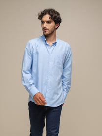 Camicia uomo classica in cotone e poliestere