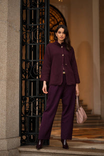 Cardigan in maglia strutturata con bottoni dorati