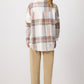 Camicia oversize a quadri in cotone