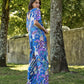 Tuta jumpsuit a fantasia multicolor in maglia fredda