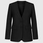 Blazer nero aderente con scollo a V