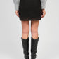 Gonna mini Romie in pizzo nero con ricami gioiello