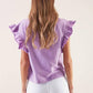T-shirt We Are Instantes con maniche a volant