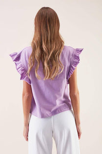 T-shirt We Are Instantes con maniche a volant