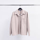Camicia oversize con schiena plissettata
